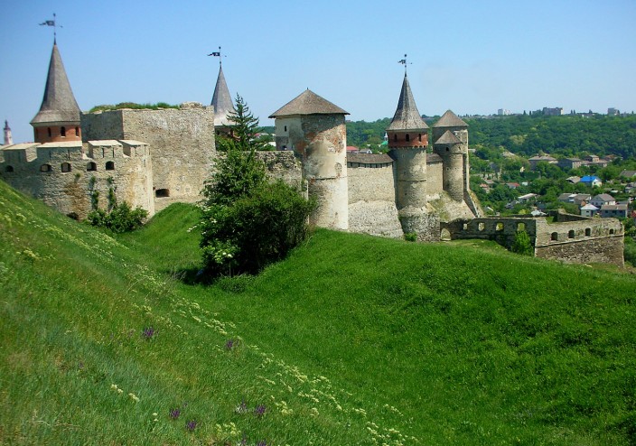The castle of Kamianets-Podilskyi